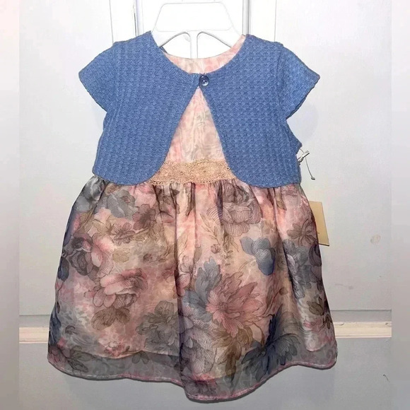 Dress 3 Piece Beautiful 12M NEW - Picture 1 of 11